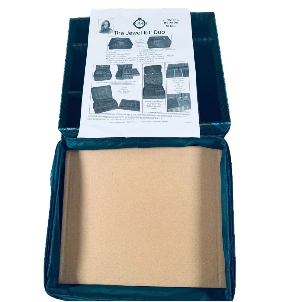 JM New York The Jewel Kit Duo Joy Mangano- Jewelry Organizer & Travel Case NEW